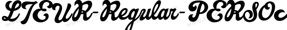 LIEUR-Regular-PERSONAL USE ONLY字体转换